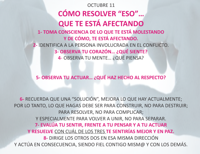 Cómo resolver eso... que te está afectando